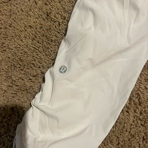 White cropped Lululemon dance studio jogger size 2